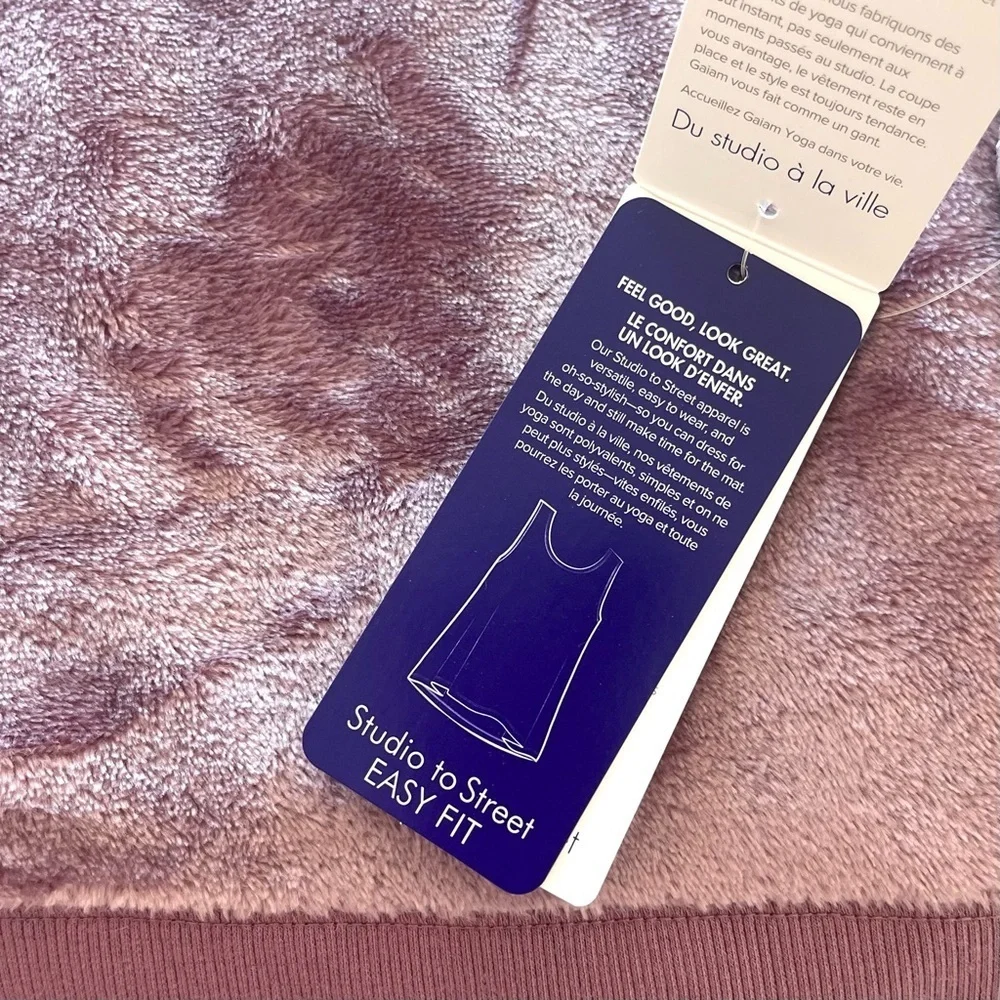 GAIAM Yoga Soft Lavender Crew Neck Sweater